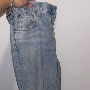 Agolde Light Blue Straight Leg Jeans